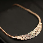 Woven And Sparkles Necklace