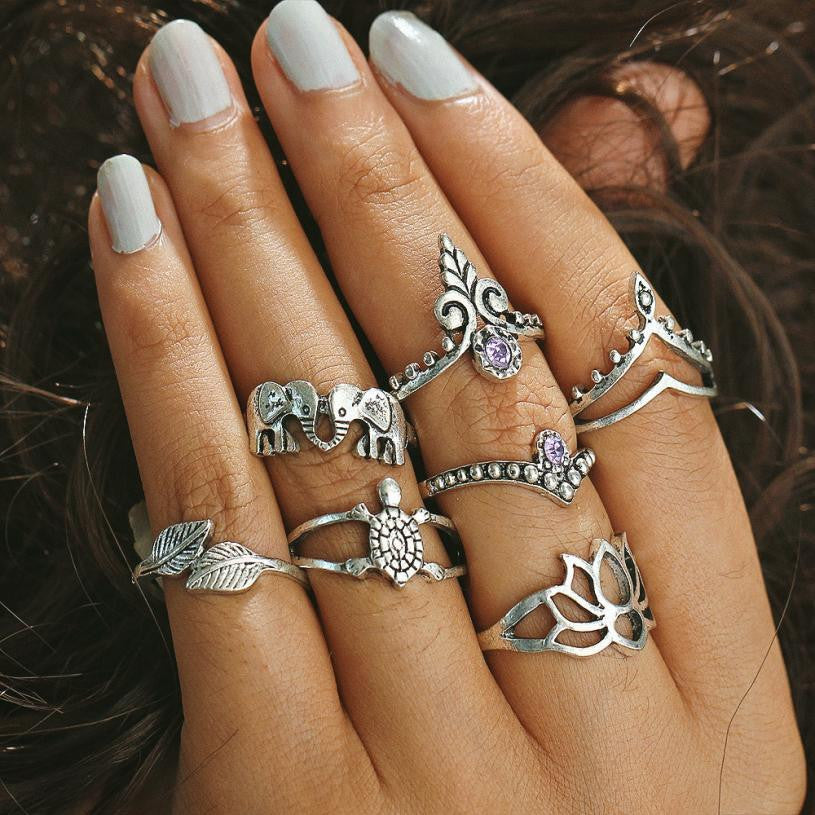 7 Pc. Nature Ring Set