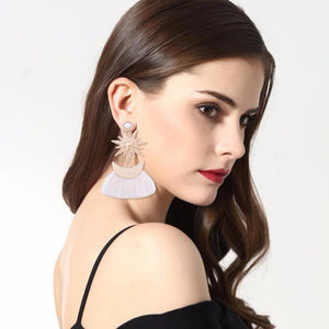 Star And Tassel Earrings