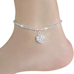 Crystal Heart Anklet