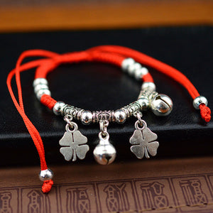 Red Rope Charm Bracelet