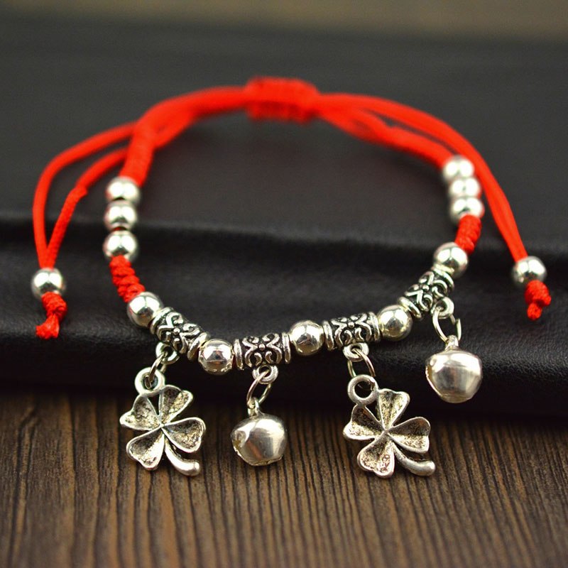 Red Rope Charm Bracelet