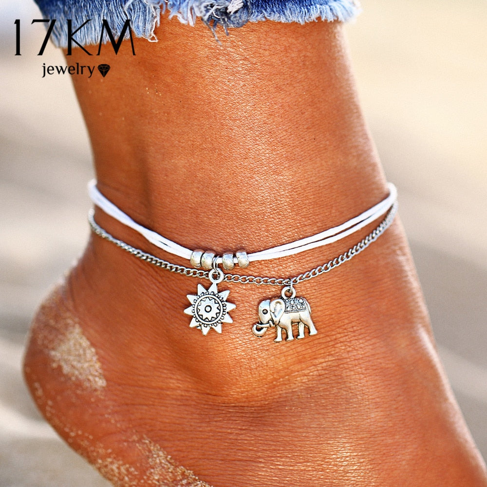 3 Layer Boho Anklets