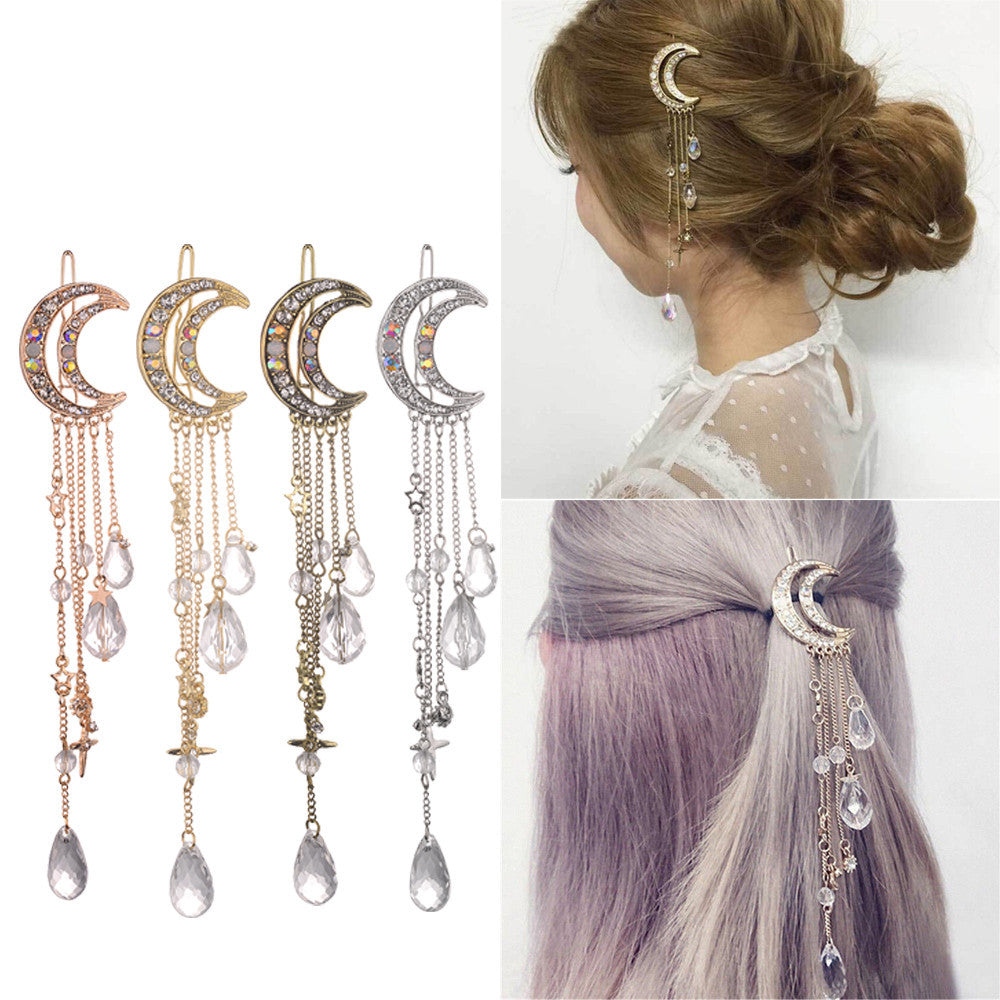 Moon And Stars Hair Clip