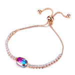 Orchid Rose Gold Adjustable Bracelet